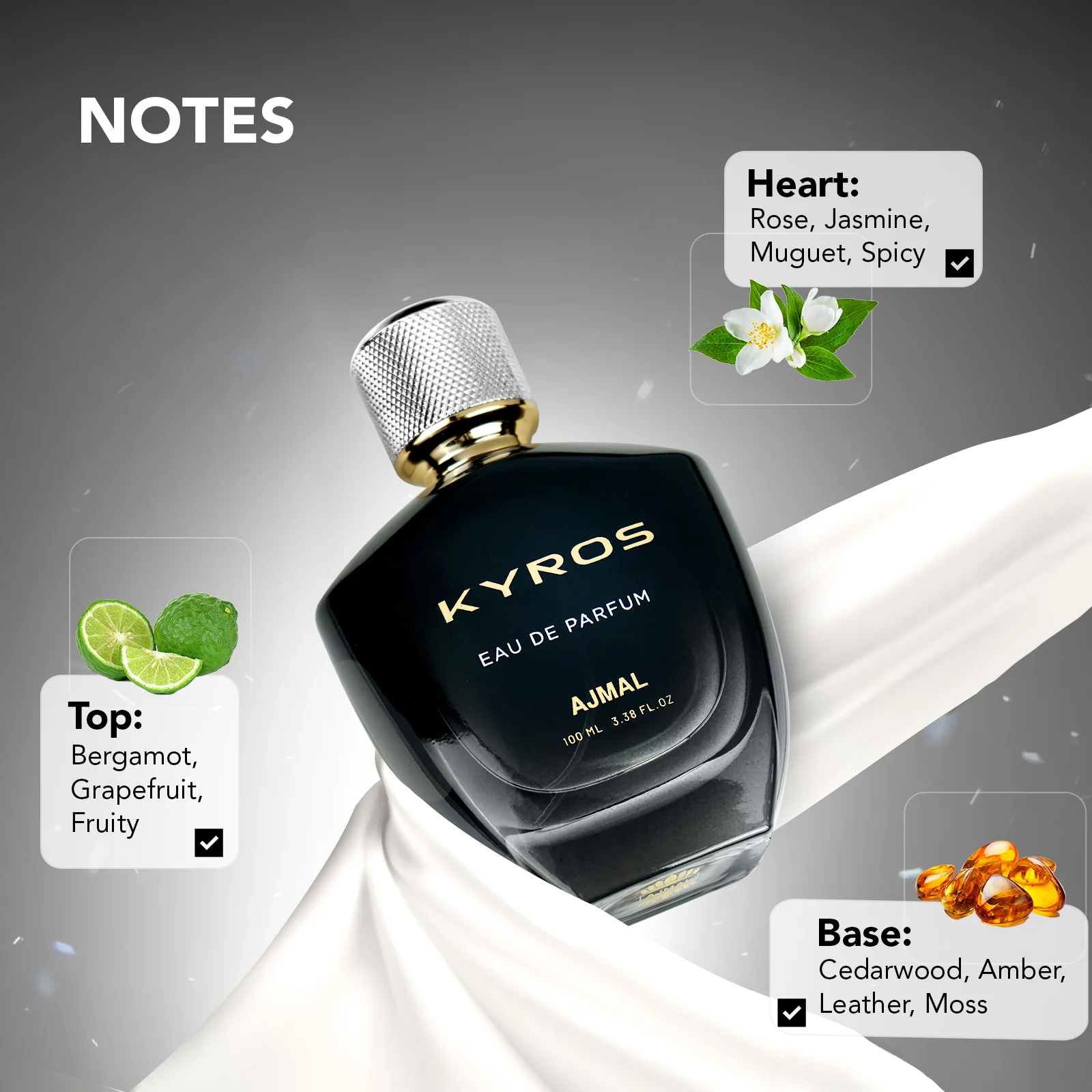 KYROS Perfume 100ML for Unisex - Image 4