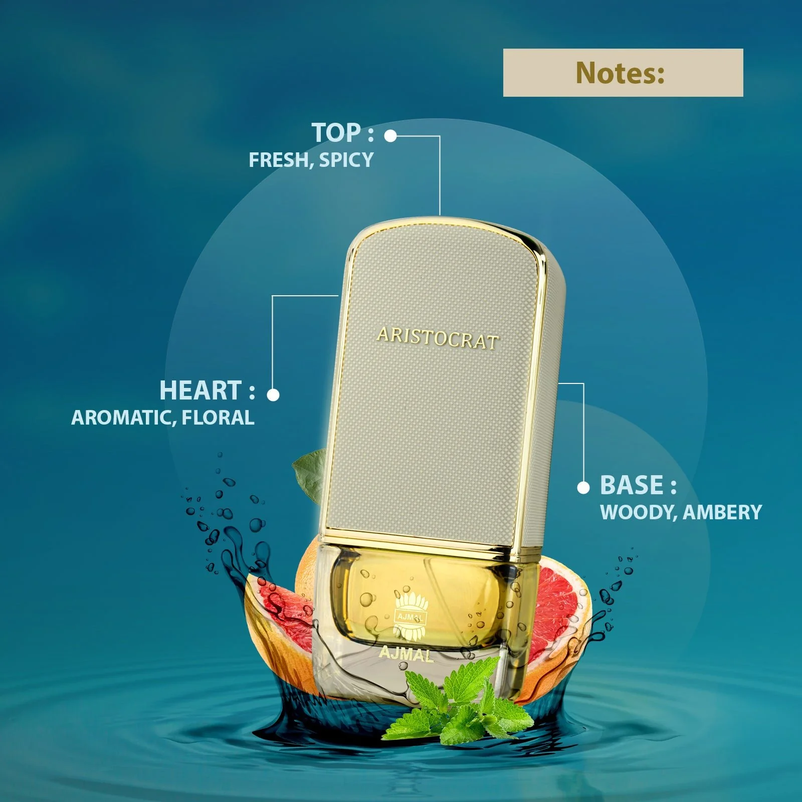 ARISTOCRAT COASTAL Perfume 75ML for Men - Image 4