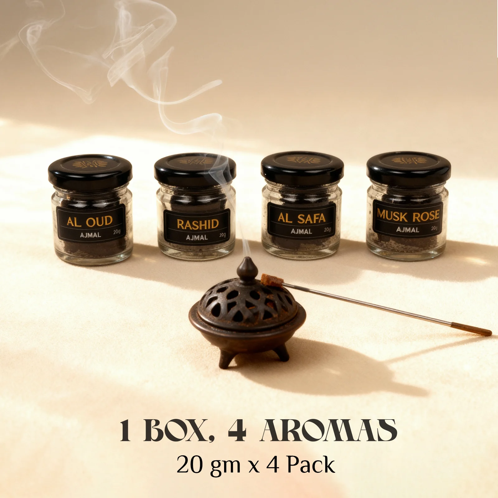 Bakhoor Giftset pack of 4 (20 gms each) - Image 4