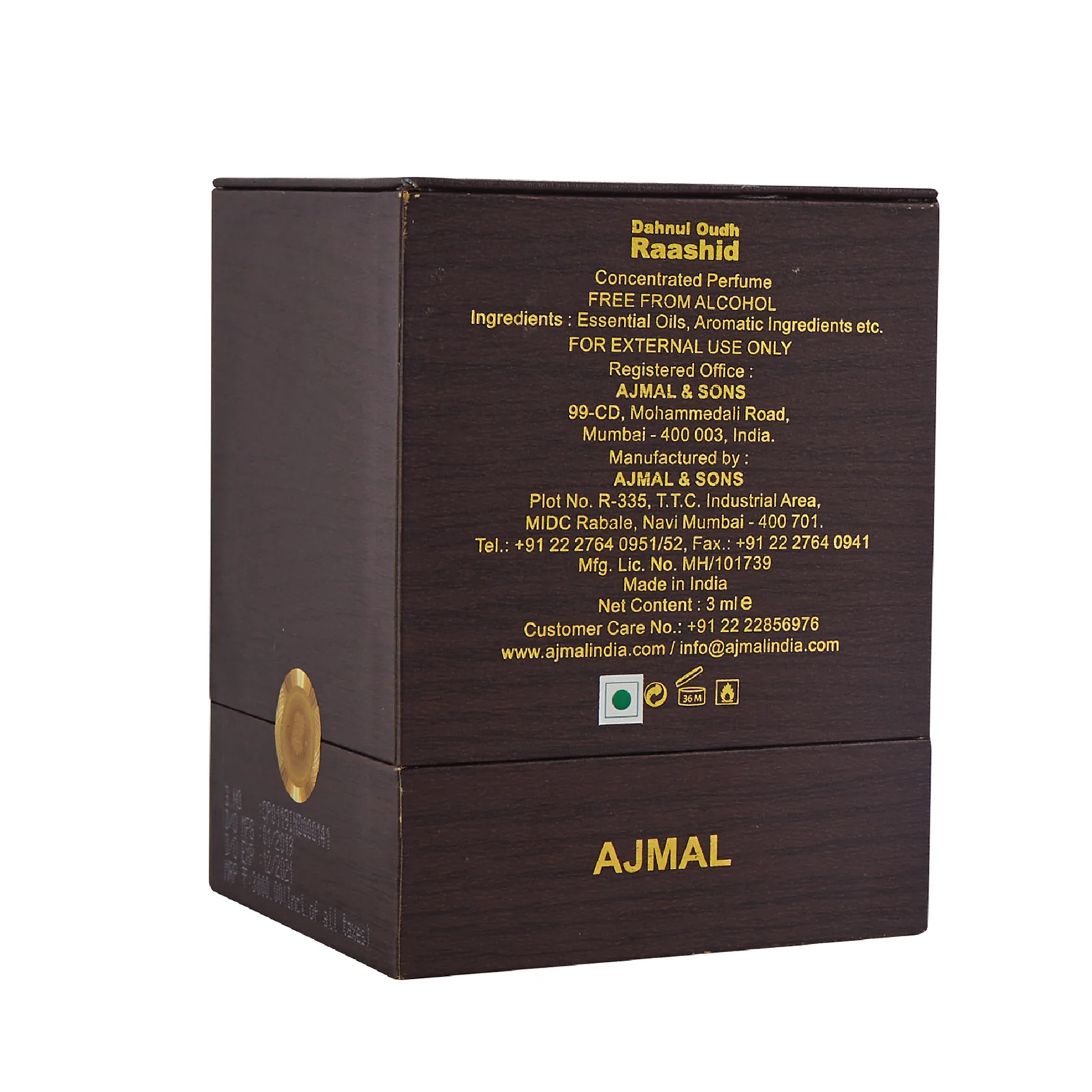 DHANUL OUDH RAASHID Non-Alcoholic Attar 3ML for Men & Women - Image 6