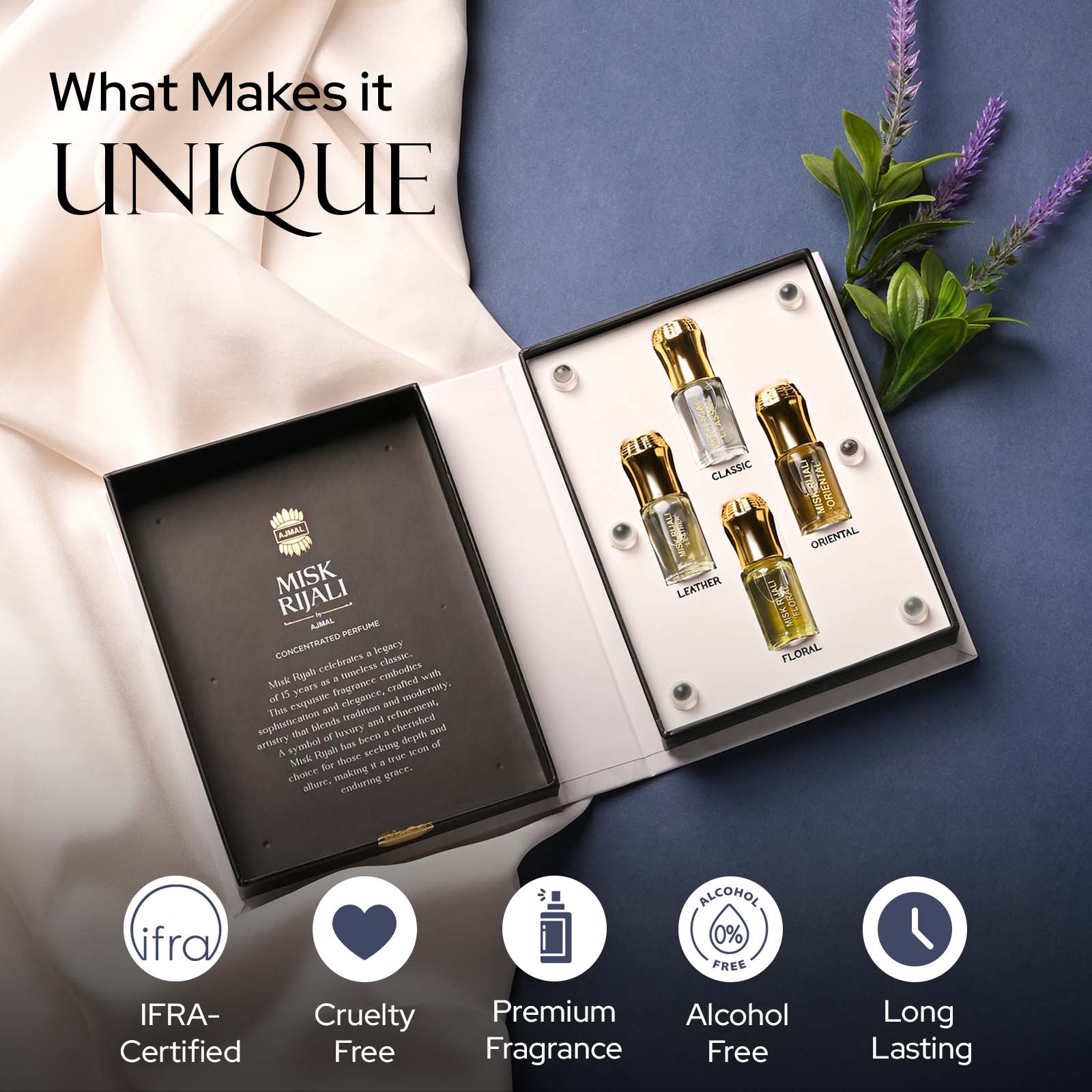 Misk Rijali Gift Set for Unisex Pack of 4 (3 ml each) - Image 4